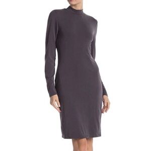 For The Republic Mock Neck Long Sleeve Bodycon Dress